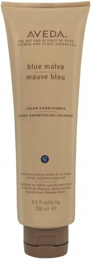Aveda Blue Malva Color Conditioner | Purple Conditioner for Silver, Gray, Blonde Hair | Neutralizes Brassiness | Deeply Conditions Hair, 8.5 Fl Oz