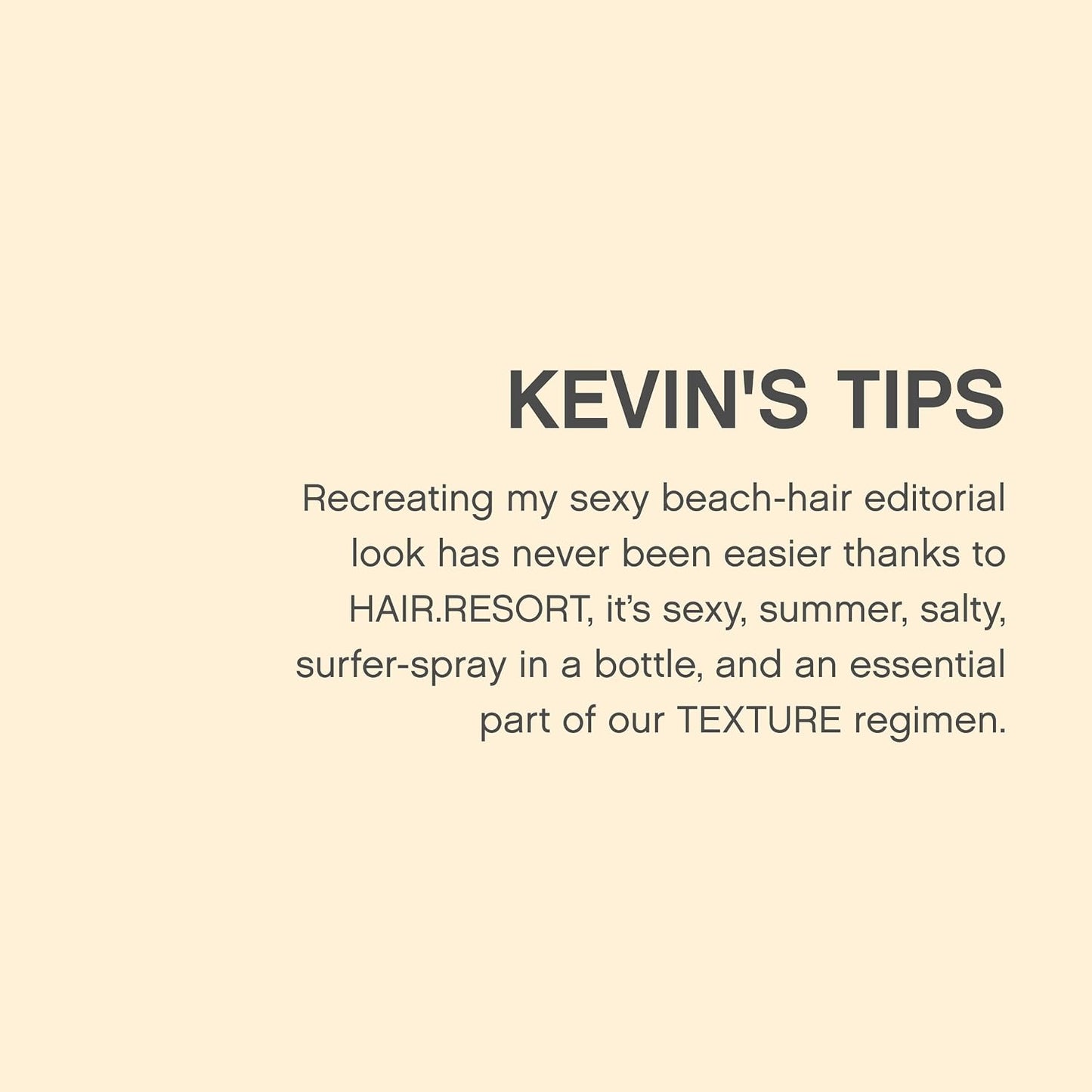 KEVIN.MURPHY HAIR.RESORT.SPRAY Beach Waves Texturising Hair Spray - For Fine & Long Hair - Sulphate-Free, Lightweight & Volumising Styling Spray with Hydrolysed Silk, Wheat Amino Acids & Citrus Oils - 150 mL
