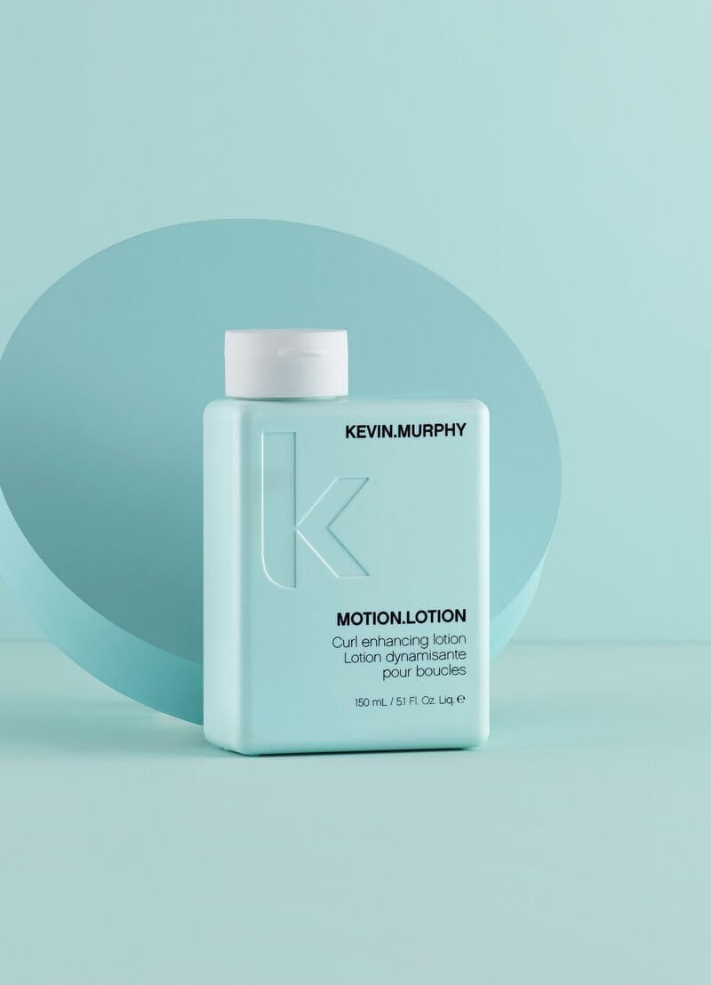 KEVIN.MURPHY MOTION.LOTION Curl Enhancing Lotion - For Long, Fine or Wavy Hair/Frizz Control Hair Product - Curl Defining Cream with Sesame & Bergamot Oils - 150 mL