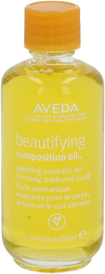Aveda Beautifying Composition Oil | Bath, Body & Scalp | with Certified Organic Safflower & Olive Oil | Aroma of Certified Organic Rosemary, Lavender, Bergamot, 1.7 Fl Oz