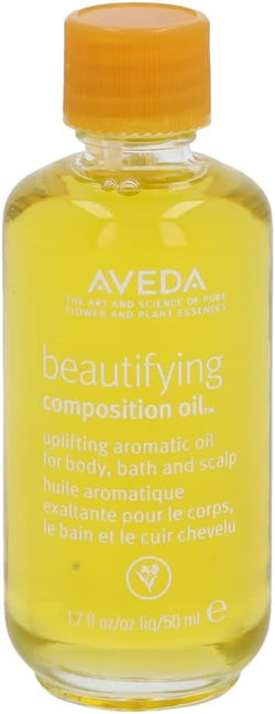Aveda Beautifying Composition Oil | Bath, Body & Scalp | with Certified Organic Safflower & Olive Oil | Aroma of Certified Organic Rosemary, Lavender, Bergamot, 1.7 Fl Oz