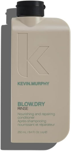 KEVIN.MURPHY BLOW.DRY RINSE Heat Protection, Hydrating Conditioner - For Damaged & Dry Hair - Moisturising, Repairing & Colour-Safe Conditioner with Shea Butter & Rice Bran Oil - 250mL
