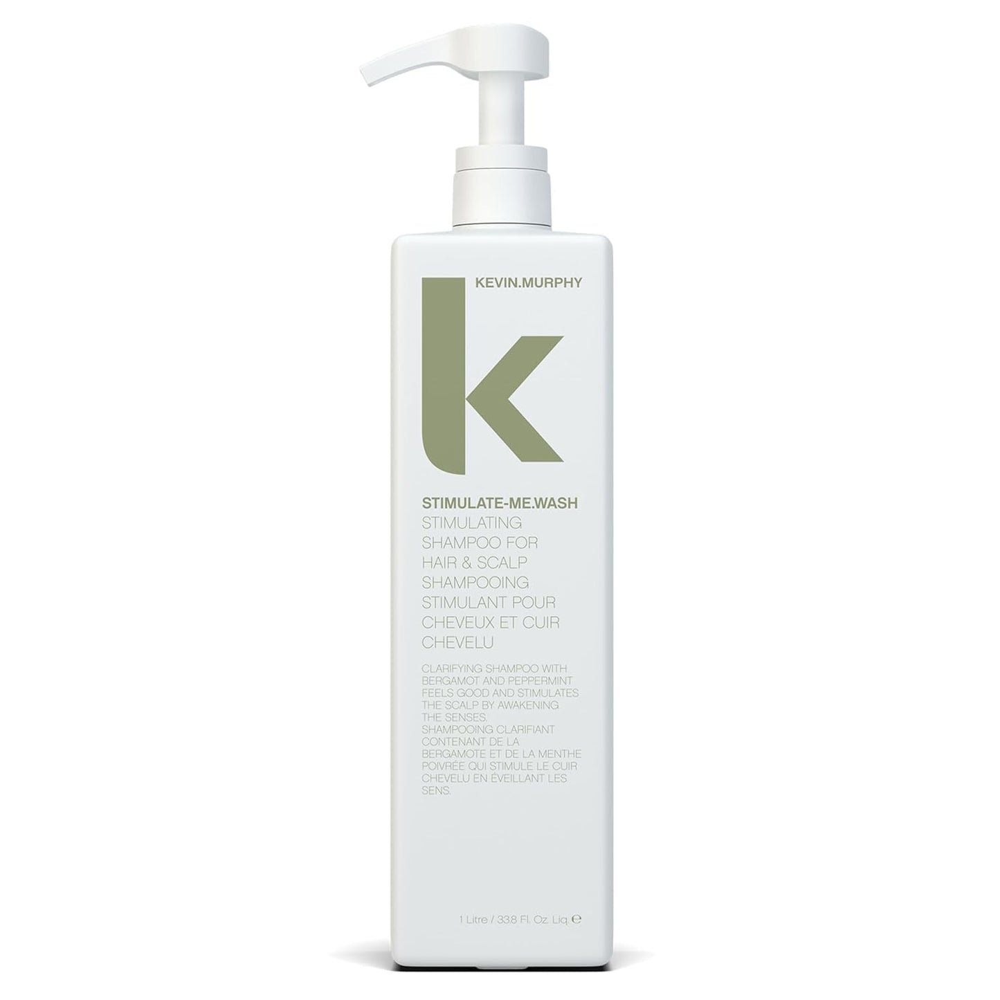 KEVIN.MURPHY STIMULATE-ME.WASH Thickening Clarifying Shampoo - For Thinning or Weak Hair & Scalp Cleansing - Sulphate-Free Formula With Camphor, Bergamot & Black Pepper - 250 mL