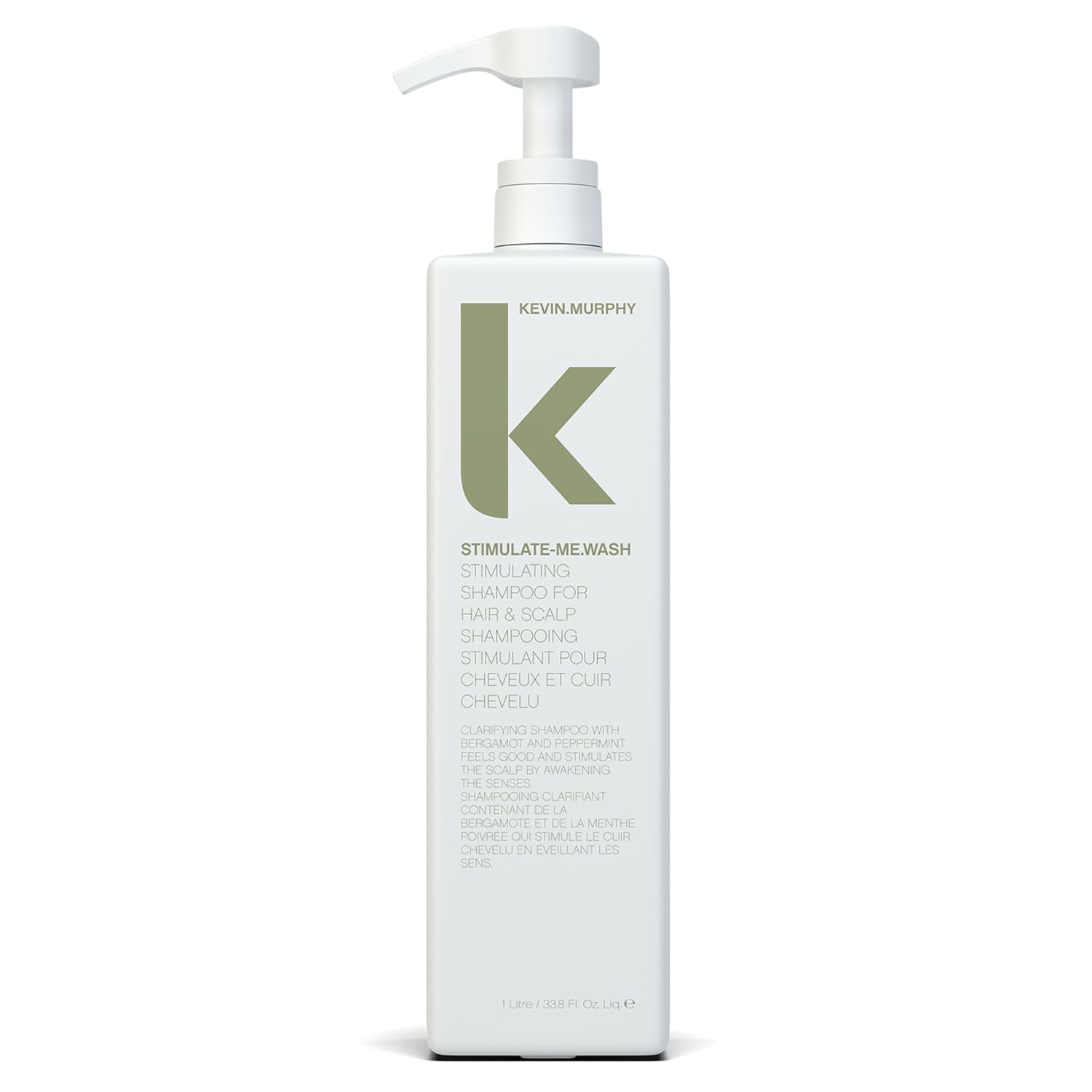 KEVIN.MURPHY STIMULATE-ME.WASH Thickening Clarifying Shampoo - For Thinning or Weak Hair & Scalp Cleansing - Sulphate-Free Formula With Camphor, Bergamot & Black Pepper - 250 mL