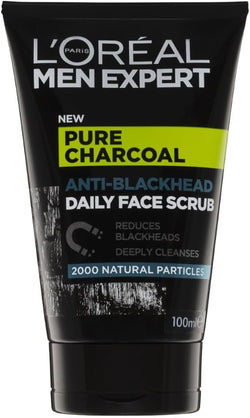 L'Oreal Paris Men Expert Pure Power Face Scrub For Men, Exfoliating Blackhead Wash, for Oily Skin and Breakouts, 100ml