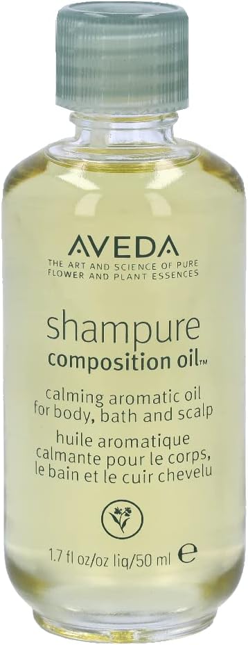 Aveda Shampure Composition Oil | Bath, Body & Scalp | with Meadowfoam Oil & Certified Organic Sunflower | Calming Aroma of Certified Organic Lavender, Petitgrain, Ylang Ylang, 1.7 Fl Oz