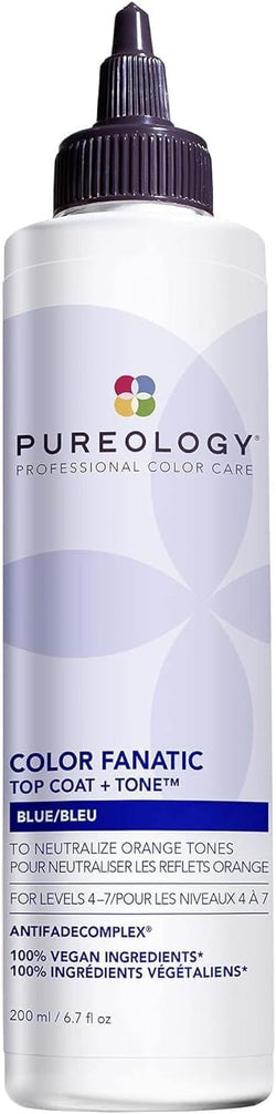 Pureology Color Fanatic Top Coat + Tone - Maintains Hair Color Treatment, Adds Vibrancy to Natural Hair Color, Smooths & Adds Shine | 200 ml