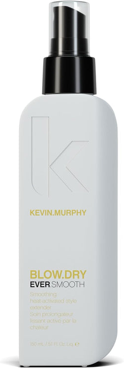 KEVIN.MURPHY BLOW.DRY EVER.SMOOTH Sulphate-Free Heat Protectant Spray - For All Hair Types - Anti-Frizz Volumising Blow Dry Styling with Wood Bark Complex & Cypress - 150mL