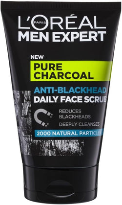 L'Oreal Paris Men Expert Pure Power Face Scrub For Men, Exfoliating Blackhead Wash, for Oily Skin and Breakouts, 100ml