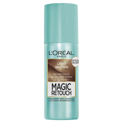L’Oreal Paris Magic Retouch Instant Root Concealer Spray, Shade: Brown, for Quick Grey Coverage, Easy Application, Natural Finish, Scalp Coverage, Suitable for All Hair Colours, 75ml