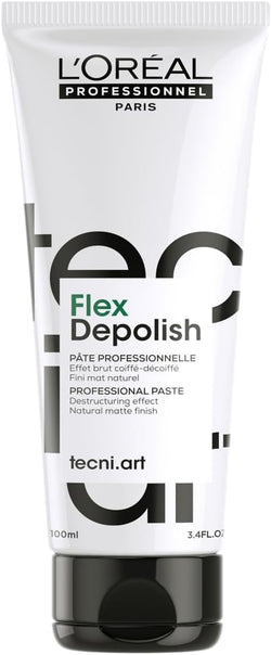 L’Oréal Professionnel Tecni.ART Depolish | Professional Matte Paste Salon Haircare | Deconstructed Texture & Strong Hold Complex | 100ml