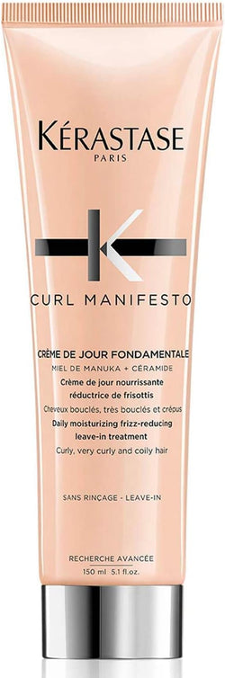 Kerastase Curl Manifesto Creme De Jour Fondamentale Hair Cream Daily Moisturizing Frizz-Reducing Leave-in Treatment - For Curly Hair 150ml