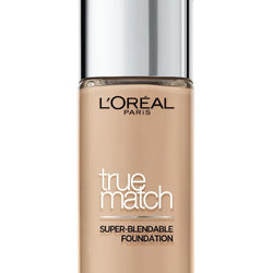 L'Oréal Paris Foundation for Face, Skincare Infused with Hyaluronic Acid, True Match Hydrating Liquid Foundation for All Skin Tones, 3N Creamy Beige, 30ml