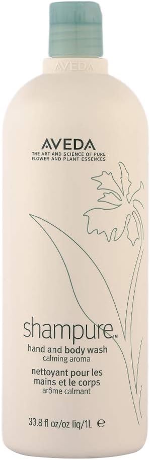 Aveda Shampure Hand & Body Wash | Liquid Hand Soap and Body Wash | with Calming Aroma of Lavender, Ylang Ylang, Petitgrain, 33.8 Fl Oz