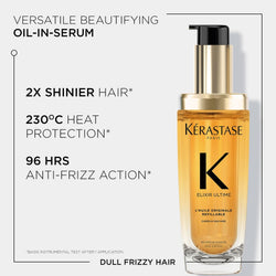 Kérastase Elixir Ultime Hair Oil, For Dull, All Hair Types, Strengthens, Nourishes and Protects From Heat, With Argan and Camellia Oil, L'Huile Originale, 75ml