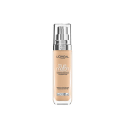 L'Oréal Paris Foundation for Face, Skincare Infused with Hyaluronic Acid, True Match Hydrating Liquid Foundation for All Skin Tones, 3N Creamy Beige, 30ml