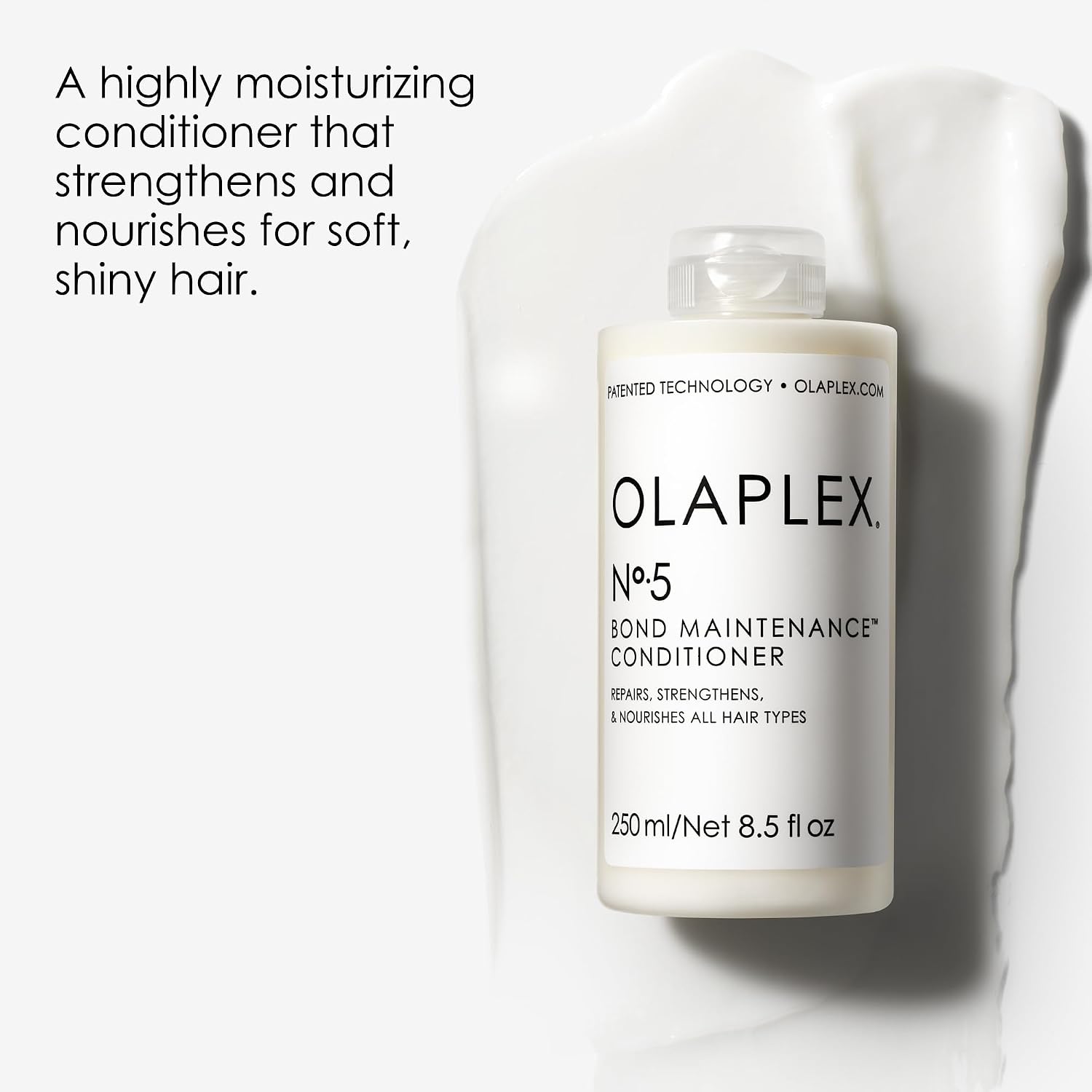 Olaplex No. 5 Bond Maintenance Conditioner, Repairs, Strengthens, & Nourishes All Hair Types, Leaving Hair Feeling Soft & Adds Shine, 1000ml