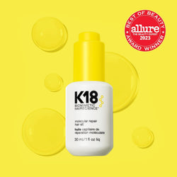 K18 Molecular Repair Hair Oil, 30ml - Lightweight, Silicone Free, Controls Frizz, Boosts Shine, Heat Protection with Avocado Oil - For All Hair Types