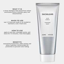 Sachajuan Silver Shampoo for Women 7.4 oz Shampoo