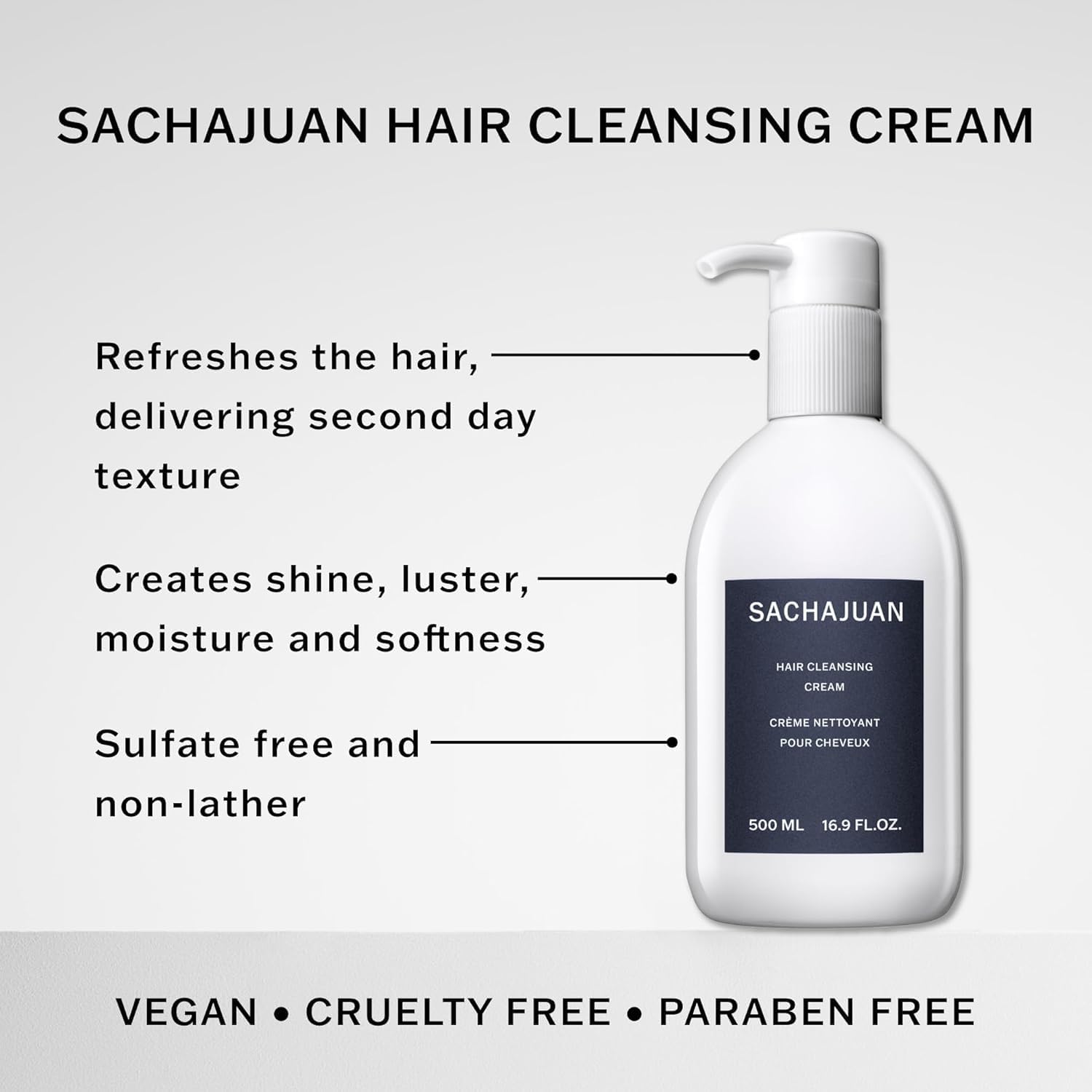 Sachajuan Hair Cleansing Cream, 500ml