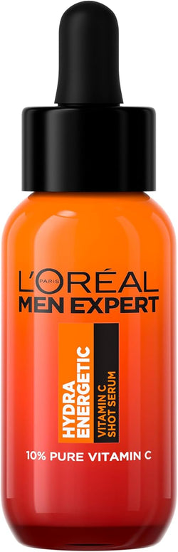 L'Oreal Paris Men Expert Hydra Energetic, 10% Pure Vitamin C, Brightening Face Serum, 30ml