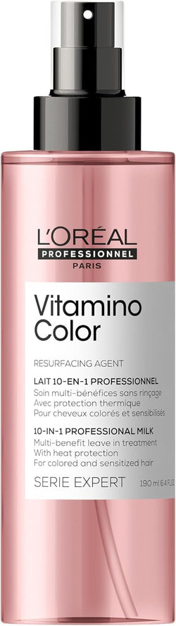 L'Oréal Professionnel Vitamino Color 10-1 Spray | Multi-Benefit Color Protecting Salon Haircare | Professional Resveratrol | 190ml