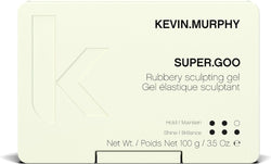 KEVIN.MURPHY SUPER.GOO Hair Styling Gel - For All Hair Types/Curl Enhancing - Strong Hold, Natural Finish, Sculpting Professional Hair Gel with Green Tea & Bamboo Extracts - 100 g