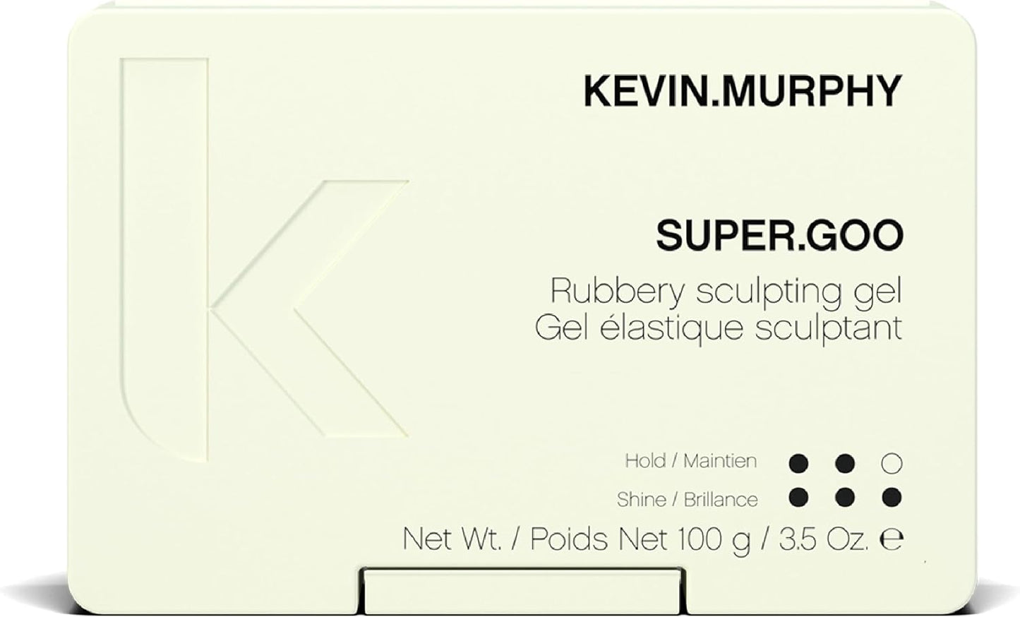 KEVIN.MURPHY SUPER.GOO Hair Styling Gel - For All Hair Types/Curl Enhancing - Strong Hold, Natural Finish, Sculpting Professional Hair Gel with Green Tea & Bamboo Extracts - 100 g