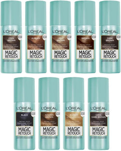 L’Oreal Paris Magic Retouch Instant Root Concealer Spray, Shade: Brown, for Quick Grey Coverage, Easy Application, Natural Finish, Scalp Coverage, Suitable for All Hair Colours, 75ml