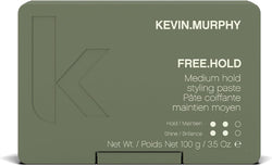 KEVIN.MURPHY FREE.HOLD Hair Styling Paste - For All Hair Types - Natural Shine, Thickening & Medium Hold Styling Cream with Bergamot & Carnauba Wax For Fuller Hair - 100g