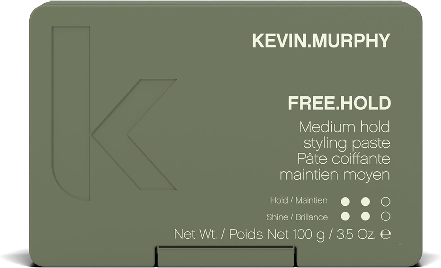 KEVIN.MURPHY FREE.HOLD Hair Styling Paste - For All Hair Types - Natural Shine, Thickening & Medium Hold Styling Cream with Bergamot & Carnauba Wax For Fuller Hair - 100g
