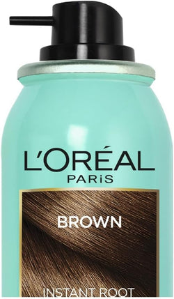 L’Oreal Paris Magic Retouch Instant Root Concealer Spray, Shade: Brown, for Quick Grey Coverage, Easy Application, Natural Finish, Scalp Coverage, Suitable for All Hair Colours, 75ml