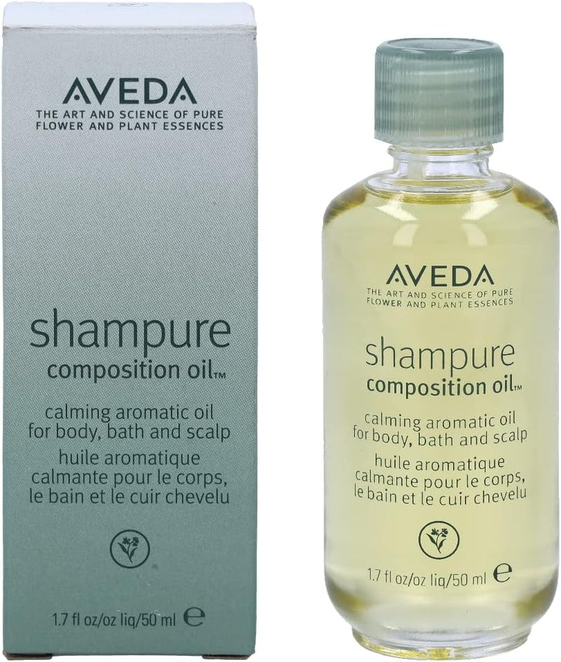 Aveda Shampure Composition Oil | Bath, Body & Scalp | with Meadowfoam Oil & Certified Organic Sunflower | Calming Aroma of Certified Organic Lavender, Petitgrain, Ylang Ylang, 1.7 Fl Oz