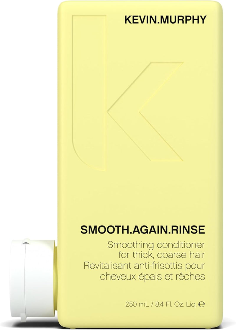 KEVIN.MURPHY SMOOTH.AGAIN RINSE Smoothing Hair Conditioner - For Thick, Coarse, Frizzy Hair - Frizz Control, Moisturising, Sulphate Free with Monoi Oil & Keratin Protein - 250 mL