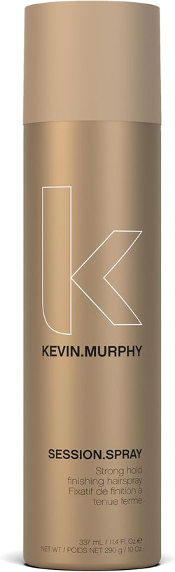 KEVIN.MURPHY SESSION.SPRAY Finishing Hair Spray - For All Hair Types/Humidity Resistant - Strong & Flexible Hold, Weightless Salon Styling Formula with Ivy Extract & Tangerine Peel Oil - 337 mL
