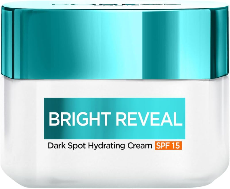 L’Oréal Paris Bright Reveal, Niacinamide, Dark Spot Hydrating Day Cream, Protects, Brightens and Evens Skin Tone, SPF 15, 50ml
