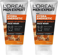 L’Oréal Paris Exfoliating Scrub, Cleanses Skin, Wake-Up Effect Wash, Men Expert Hydra Energetic, 100ml