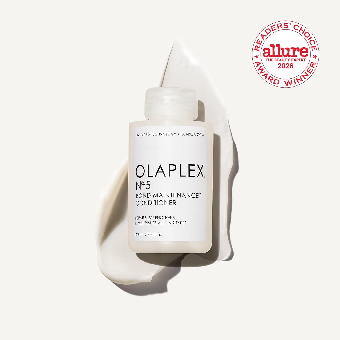 Olaplex Nº. 5 Bond Maintenance Conditioner: Reduces Breakage & Strengthens Hair | Hydrates, Smooths & Detangles | For Coily, Curly, Straight, and Wavy, Stocking Stuffers, 100 mL / 3.3 Fl Oz