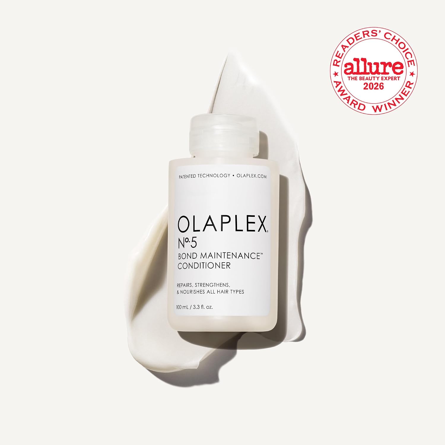 Olaplex Nº. 5 Bond Maintenance Conditioner: Reduces Breakage & Strengthens Hair | Hydrates, Smooths & Detangles | For Coily, Curly, Straight, and Wavy, Stocking Stuffers, 100 mL / 3.3 Fl Oz