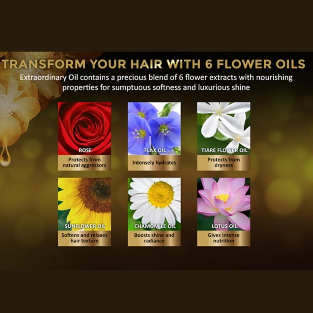 L'Oréal Paris, Hair Oil, Heat Protection, Increases Shine & Softness, Elvive Extraordinary Oil Extra Rich, 100ml