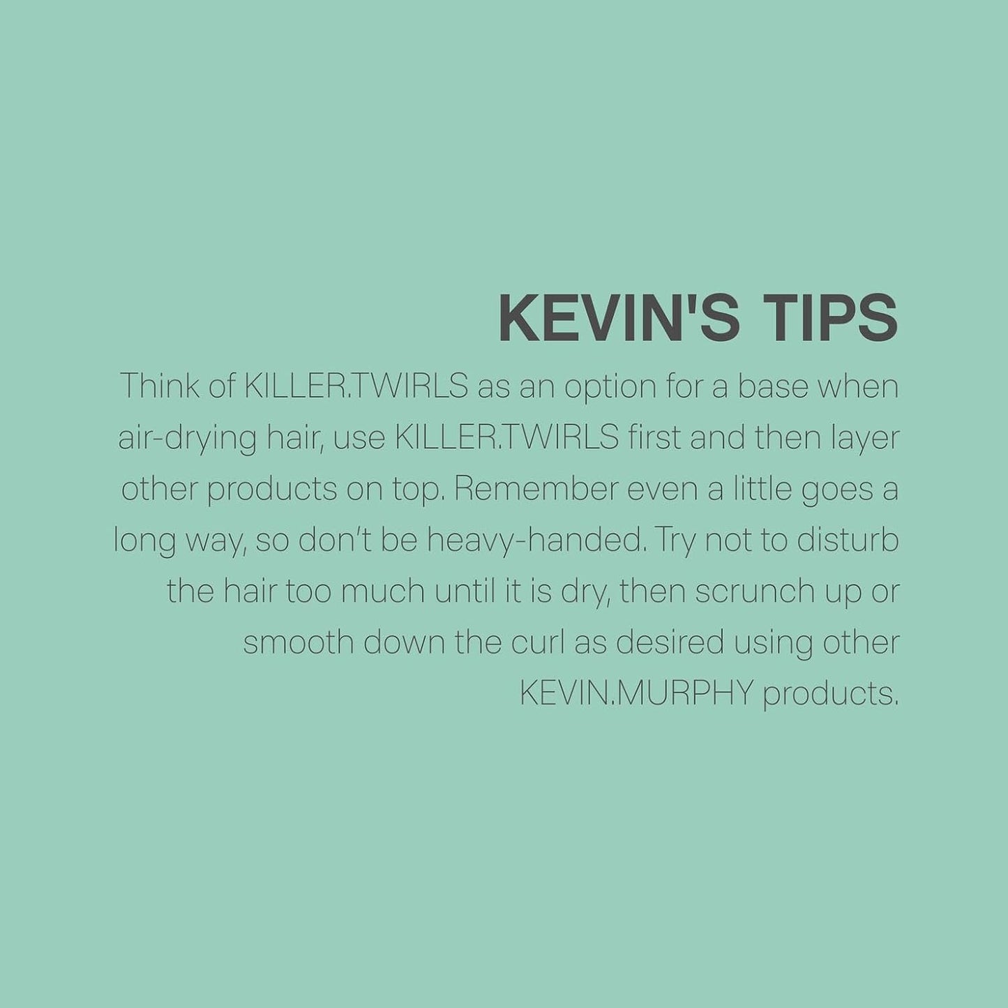 KEVIN.MURPHY KILLER.TWIRLS Hydrating Curl Defining Cream - For Curly & Permed Hair, Frizz Control - Humidity-Resistant Leave In Styling Hair Care Creme with Oat Milk & Shea Butter - 150 mL