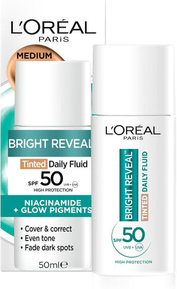 L’Oréal Paris Bright Reveal Tinted SPF 50 Daily Fluid Medium Sunscreen 50 ml