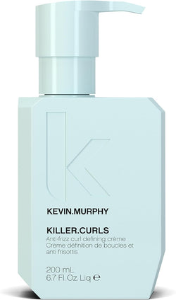 KEVIN.MURPHY KILLER.CURLS Leave-In Curl Defining Cream - For Curly, Coily & Wavy Hair - Anti-Frizz, Curl Activator, Hair Heat Protectant with Aloe Vera & Baobab Oil - 200 mL