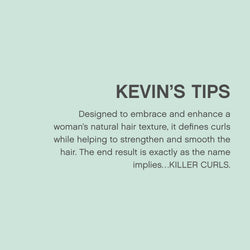 KEVIN.MURPHY KILLER.CURLS Leave-In Curl Defining Cream - For Curly, Coily & Wavy Hair - Anti-Frizz, Curl Activator, Hair Heat Protectant with Aloe Vera & Baobab Oil - 200 mL
