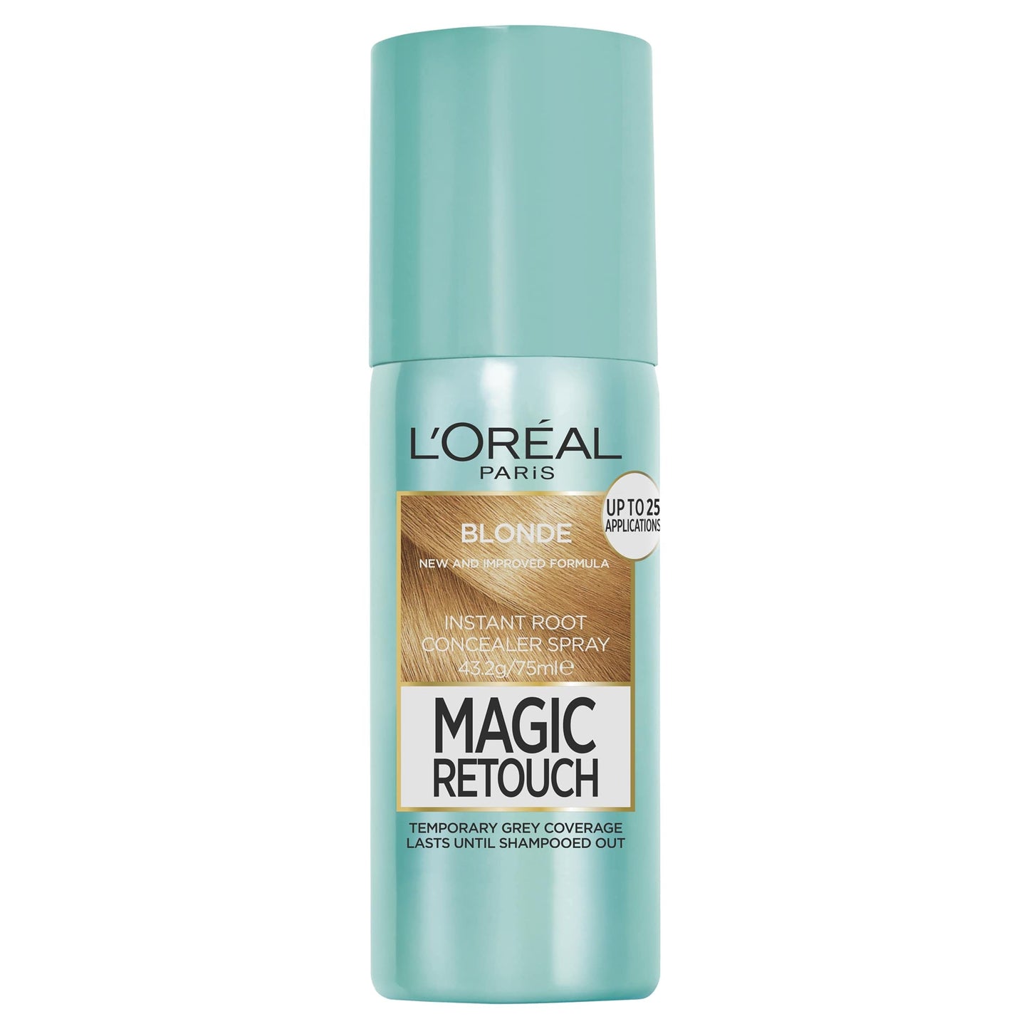 L’Oreal Paris Magic Retouch Instant Root Concealer Spray, Shade: Brown, for Quick Grey Coverage, Easy Application, Natural Finish, Scalp Coverage, Suitable for All Hair Colours, 75ml