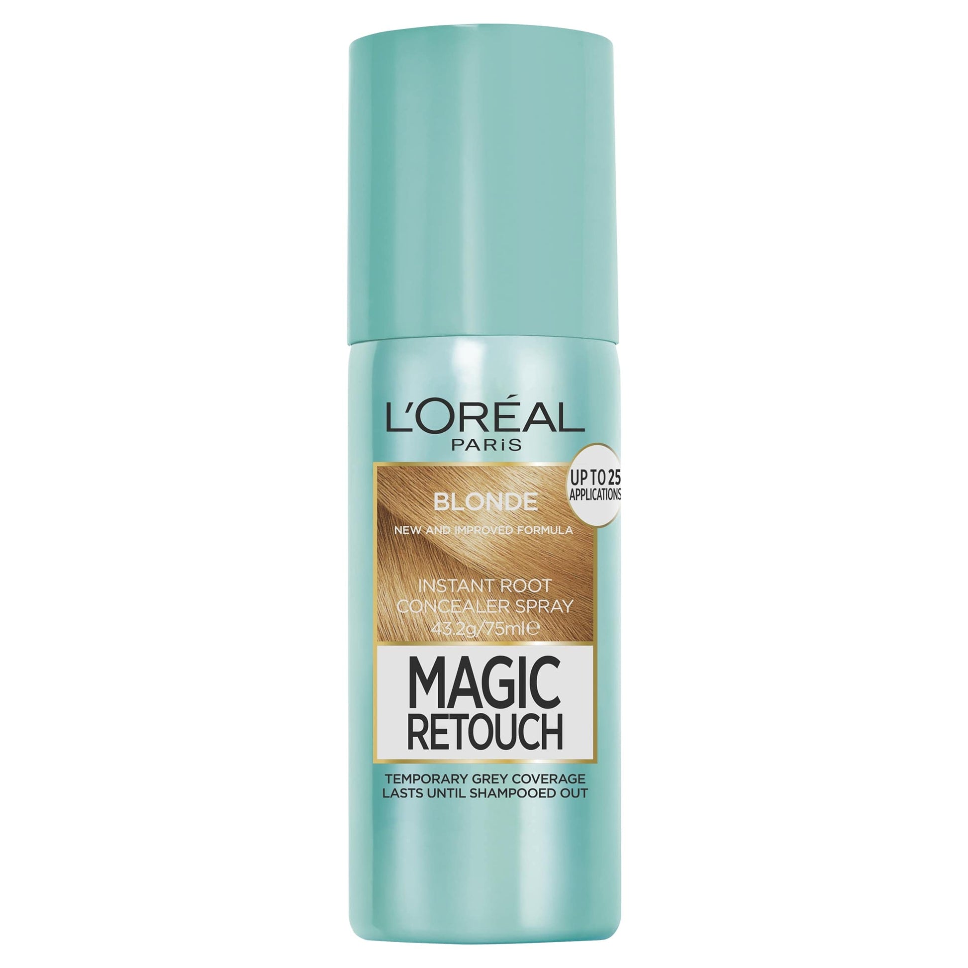 L’Oreal Paris Magic Retouch Instant Root Concealer Spray, Shade: Brown, for Quick Grey Coverage, Easy Application, Natural Finish, Scalp Coverage, Suitable for All Hair Colours, 75ml