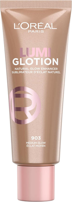 L'Oreal Paris Multi-Use Glow Enhancer Shade 903: Medium Glow, 24h Hydration with Shea Butter and Glycerin, for Face and Body, Paradise Lumi Glotion 40ml