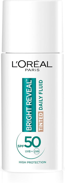 L’Oréal Paris Bright Reveal Tinted SPF 50 Daily Fluid Medium Sunscreen 50 ml