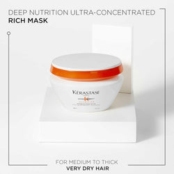Kérastase Nutritive Riche Hair Mask – Professional Hair Care for Shine, Repair & Smoothness 200ml