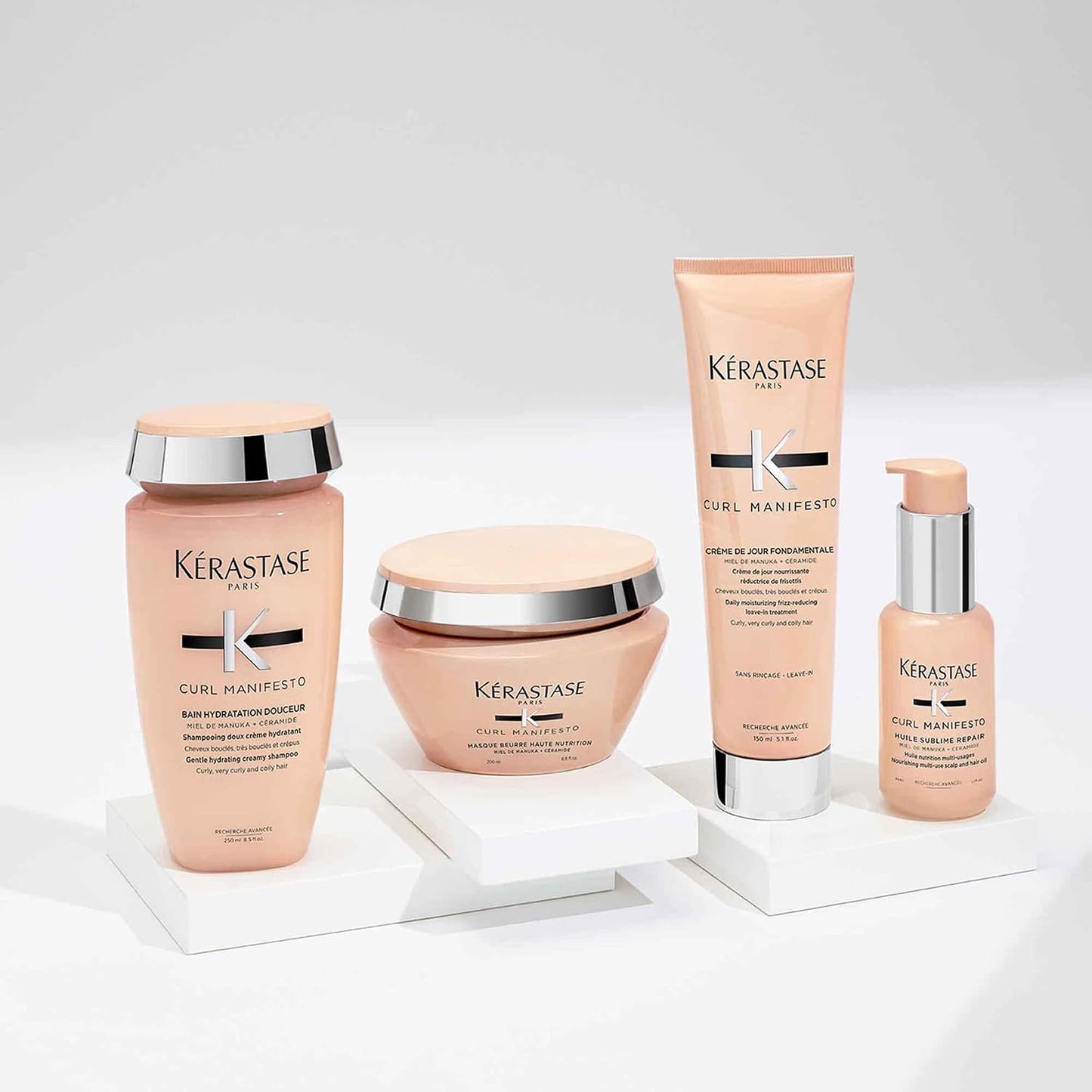 Kerastase Curl Manifesto Creme De Jour Fondamentale Hair Cream Daily Moisturizing Frizz-Reducing Leave-in Treatment - For Curly Hair 150ml